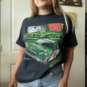Vintage Y2K 2000s Winners Circle Dale Jr Mountain Dew Promo Graphic T Sz L
